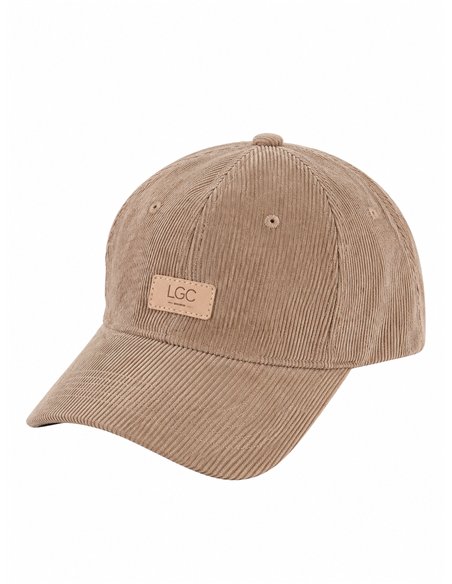 Gorra de pana parche