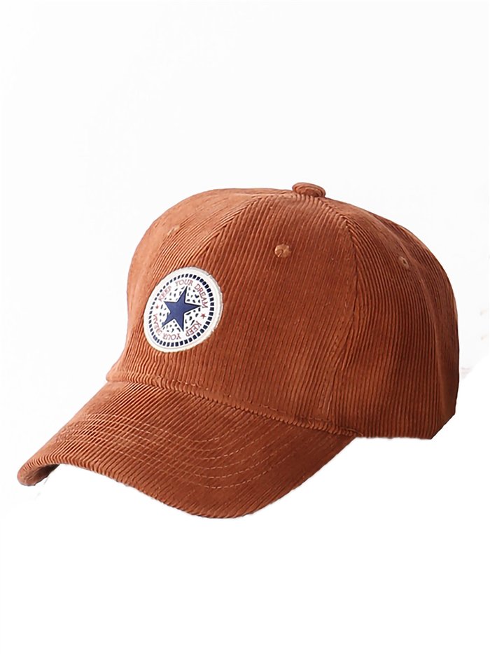 Gorra de pana parche estrella