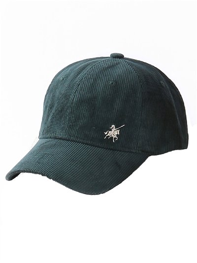 Gorra de pana bordado jinete