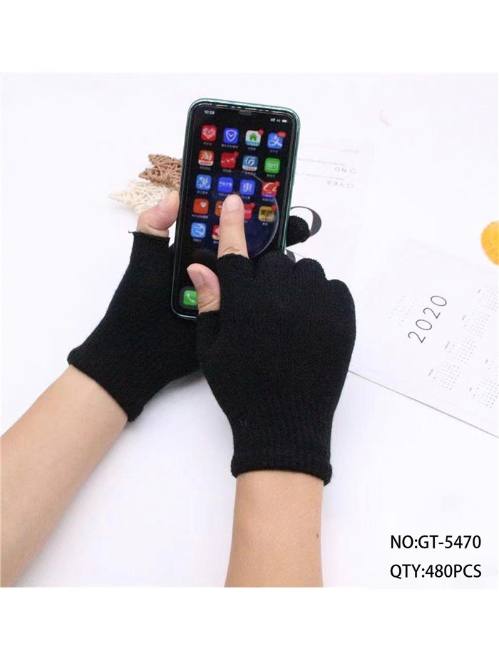 Guantes de punto sin dedos