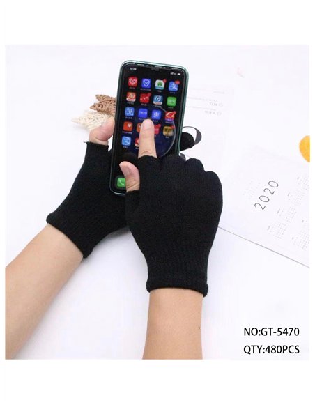 Guantes de punto sin dedos