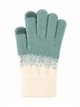Guantes bicolor de punto