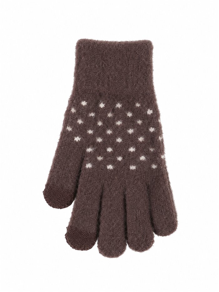 Guantes de punto lunares