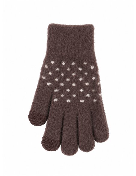 Guantes de punto lunares