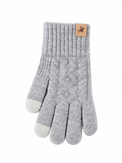 Guantes de punto trenzado
