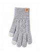 Guantes de punto trenzado