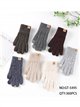 Guantes de punto trenzado