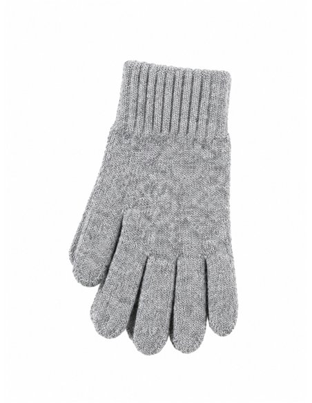 Guantes de punto trenzado