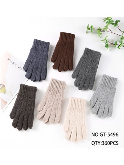 Guantes de punto trenzado 2