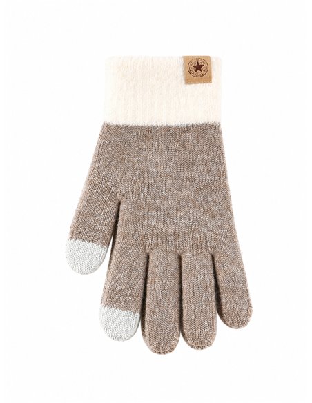 Guantes puño bicolor