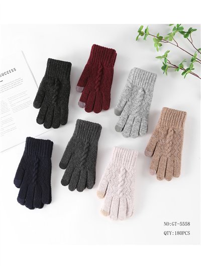 Guantes de punto trenzado 2