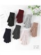 Guantes de punto trenzado