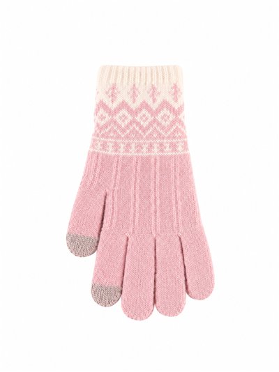 Guantes de punto estampado nórdico