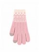Guantes de punto estampado nórdico