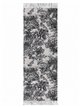 Schal mit Toile-de-Jouy-Muster und Fransen