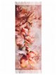 Bufanda acuarela floral con flecos