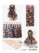Maxi-Schal mit Blumenmuster und Fransen