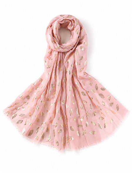metallischer Blätterschal