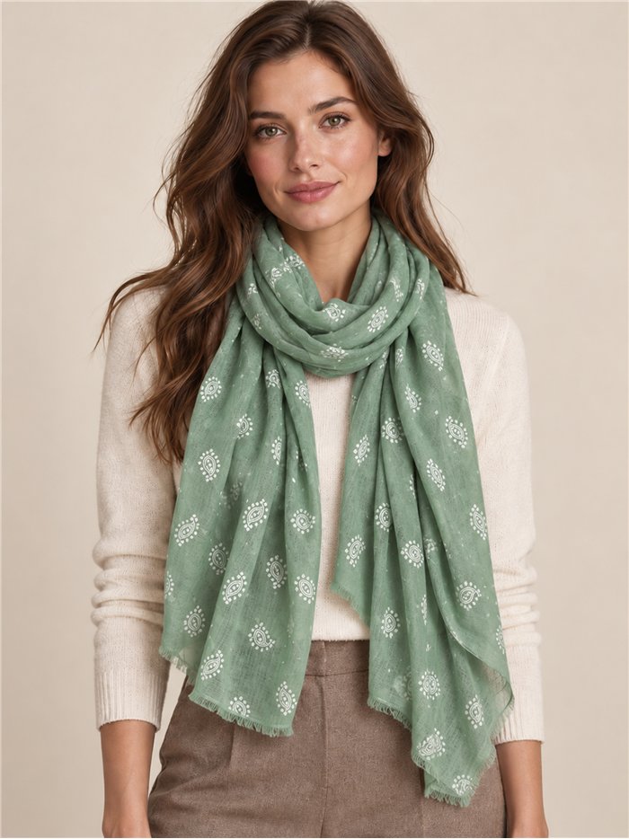 Sciarpa con stampa paisley