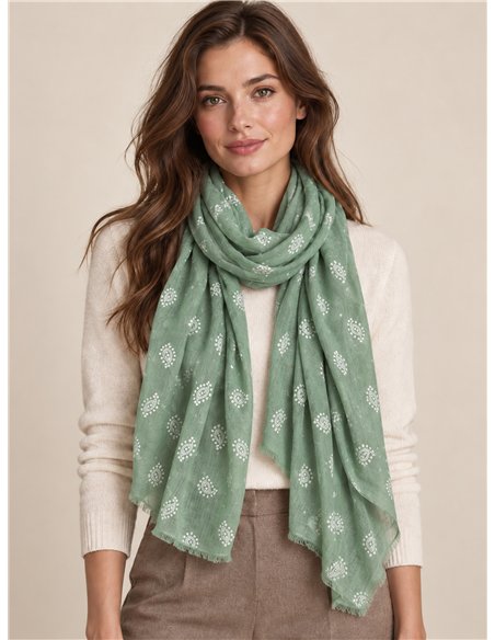 Sciarpa con stampa paisley