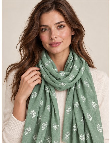 Sciarpa con stampa paisley