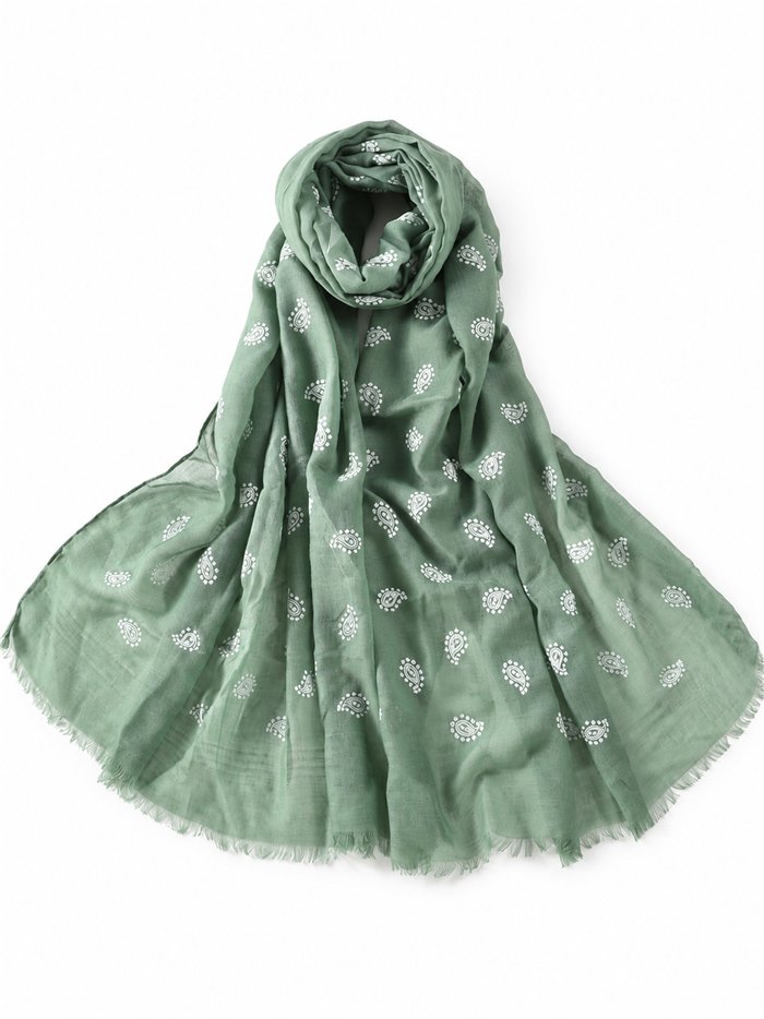 Sciarpa con stampa paisley