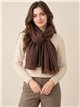 Sciarpa semplice con bordo a contrasto
