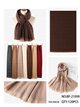 Sciarpa semplice con bordo a contrasto