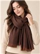 Sciarpa semplice con bordo a contrasto