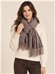 sciarpa screziata con frange