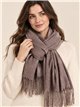 sciarpa screziata con frange