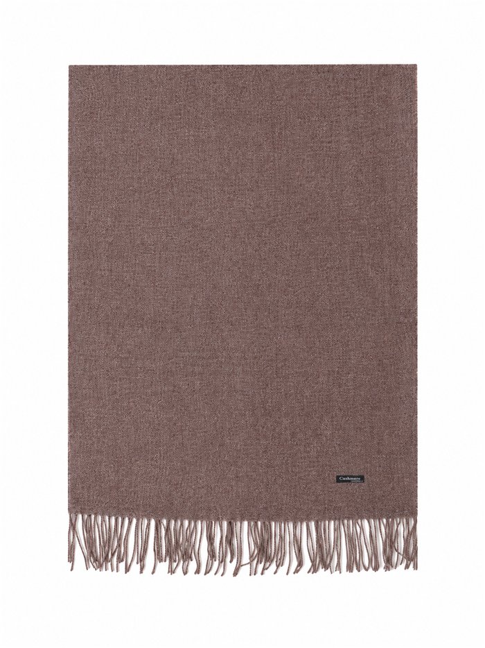 sciarpa screziata con frange