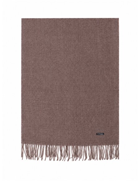 sciarpa screziata con frange