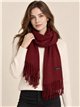 Sciarpa semplice con frange
