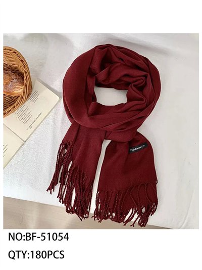 Sciarpa semplice con frange 2