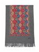Sciarpa ornamentale multicolore con frange
