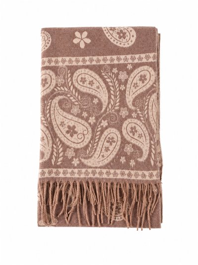 Bufanda paisley con flecos