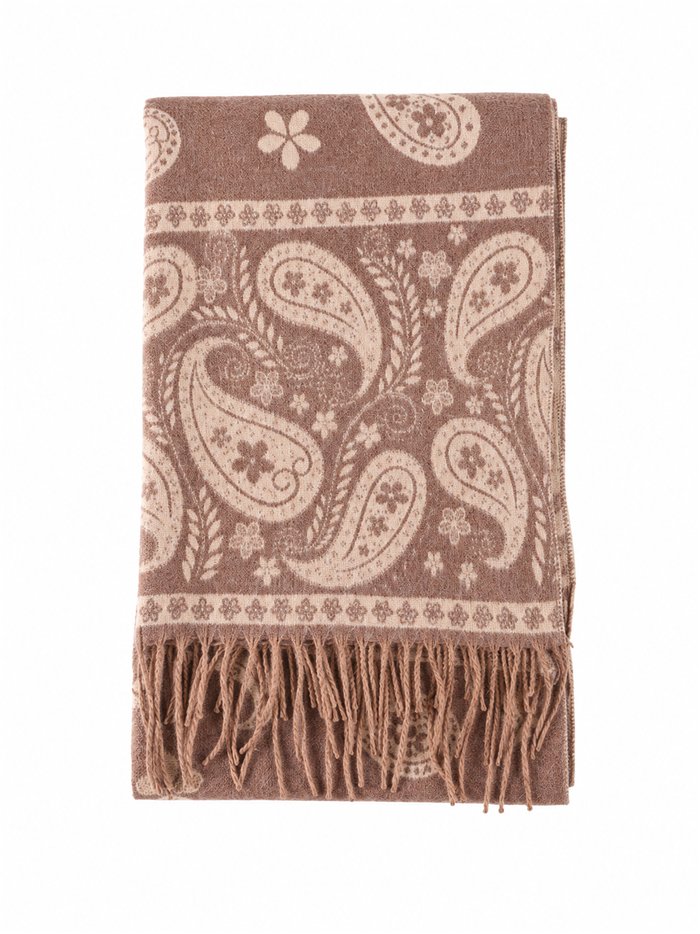 Paisley-Schal mit Fransen