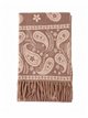 Bufanda paisley con flecos