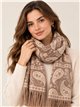 Bufanda paisley con flecos