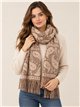 Bufanda paisley con flecos