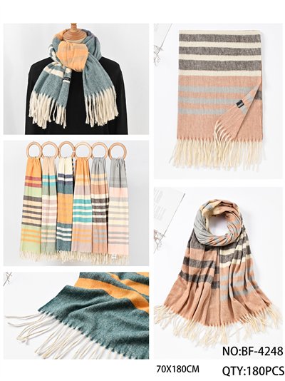 Soft stripe scarf 2