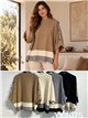 Pull oversize à boutons latéraux