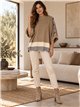 Pull oversize à boutons latéraux