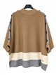 Pull oversize à boutons latéraux