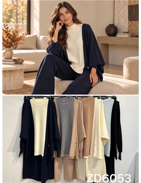 Ensemble pull et pantalon grande taille