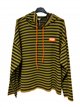 Übergroßer gestreifter Hoodie