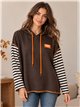 Felpa oversize con cappuccio