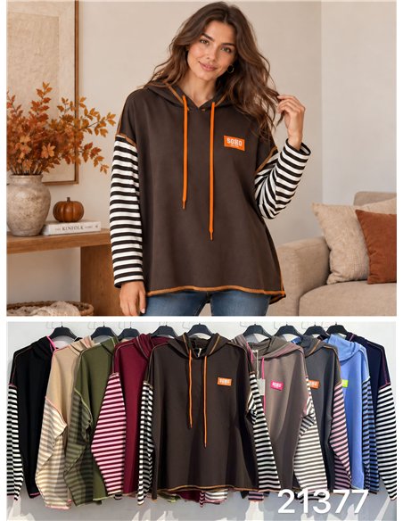 Oversize-Sweatshirt mit Kapuze