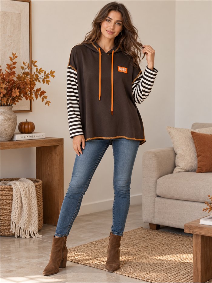 Oversize-Sweatshirt mit Kapuze